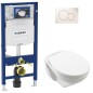 Pack Bati support geberit et Wc suspendu Villeroy & Boch NEWO