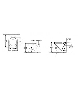 Pack Wc suspendu Geberit sigma