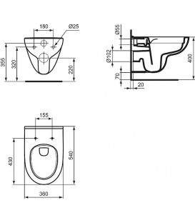 Pack Wc suspendu Geberit sigma