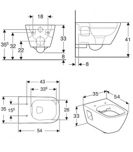 Pack Wc suspendu Geberit sigma