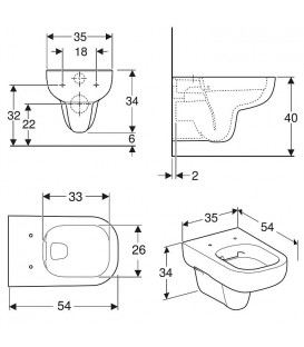 Pack Wc suspendu Geberit sigma