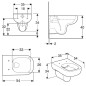 Pack Bati support Geberit et WC-suspendu Geberit Smyle