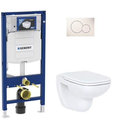 Pack Bati support Geberit et Combi-Pack Duravit D-Code WC suspendu sans rebord