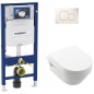 Pack Bati support Geberit et WC suspendu Villeroy & Boch NEWO sans rebord