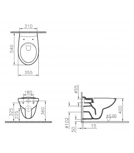 Pack Wc suspendu Geberit sigma