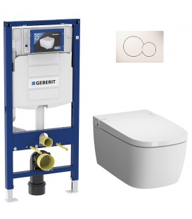 Pack Bati support Geberit et Pack WC Villeroy Boch O. NOVO WC suspendu compact