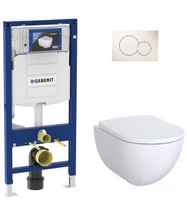 Pack Bati support Geberit et Pack WC Villeroy Boch O. NOVO WC suspendu compact