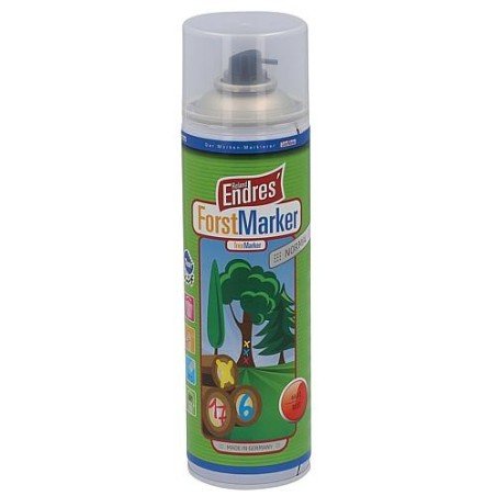 Spray de marquage longue durée rouge, Roland Endres marqueur 360°, KWF, bombe aérosol 500ml