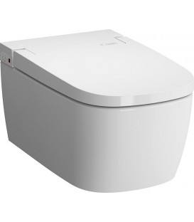Pack Bati support Geberit et WC-douche suspendu VitrA V-Care 1.1 Comfort, blanc avec VitrA Clean