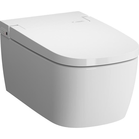 Pack Bati support Geberit et WC-douche suspendu VitrA V-Care 1.1 Comfort, blanc avec VitrA Clean