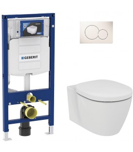 Pack Bati support Geberit et Pack WC Villeroy Boch O. NOVO WC suspendu compact