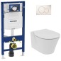 Pack Bati support Geberit et WC suspendu à fond creux Ideal Standard Connect