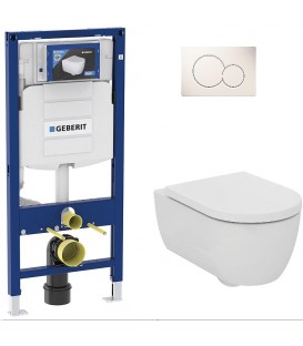 Pack Bati support Geberit et Pack WC Villeroy Boch O. NOVO WC suspendu compact