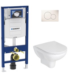 Pack Bati support Geberit et Pack WC Villeroy Boch O. NOVO WC suspendu compact