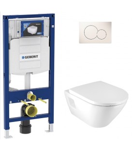 Pack Bati support Geberit et Pack WC Villeroy Boch O. NOVO WC suspendu compact