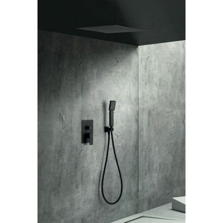 Ensemble de douche encastré volga noir mat