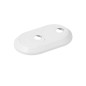 Rosace double excentrique 16mm plastique blanc, ajustable