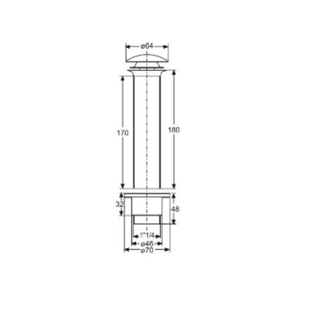 Bonde a cliquer DN32 (1 1/4") Version longue