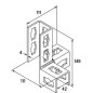 Élément de connexion Fischer PFUF 3DL A4