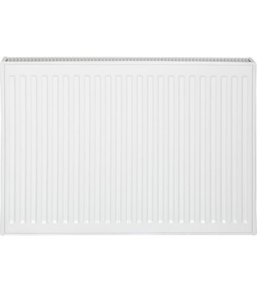 Radiateur profilé PLATTELLA V6 L raccordement standard 6-raccords, Type 21/600/800, couleur blanc RAL 9016