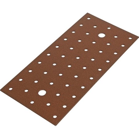 Plaque perforée DURAVIS® 200 x 100 x 2 mm, matériau : Acier, galvanisé sendzimir, surface : brun rouille