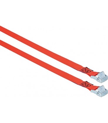 Sangle d'arrimage à pince de ceinture, monobloc Cambuckle 20mm 300 kg 2,5m Cond.2 pièces