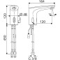 SCHELL Robinet de lavabo électronique MODUS HD-M, fonctionnement piles, chrome