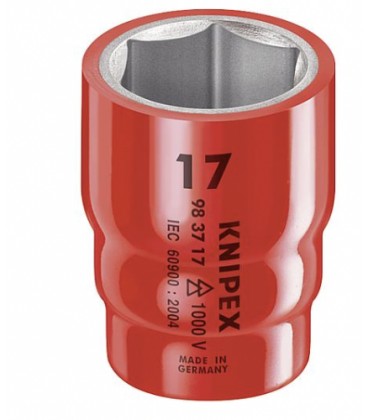 Douille KNIPEX isolée jusqu'à 1000V 1/2" six pans, SW27