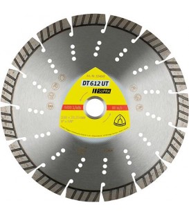 Disques à tronçonner diamantés Klingspor DT 612 UT, 115 x 2,4 x 22,23 mm, 8 segments