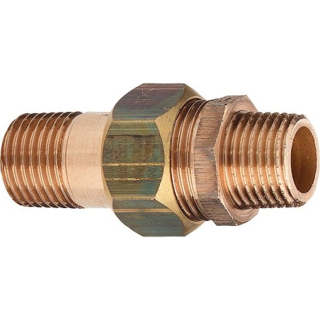 Raccord vissé pour tubes en bronze type 3334 à joint plat axa DN15 (1/2")