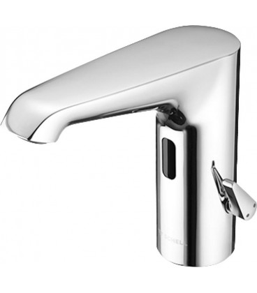 SCHELL Robinet de lavabo électronique XERIS E HD-M, fonctionnement sur secteur, eau mixte, chrome