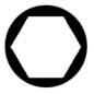 Vis à tête hexagonale avec tige 8.8 DIN EN ISO 4014 galvanisées M 24 x 80 UE : 25
