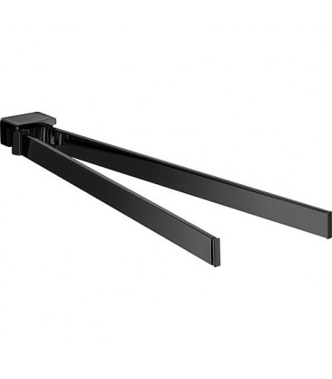 Porte-serviette emco loft, deux bras 410mm, noir