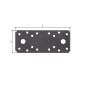 Raccord plat DURAVIS® 133 x 55 x 2,5 mm, matériau : Acier, galvanisé sendzimir, surface : noir-diamant