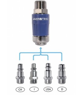 Raccord rapide de sécurité Aerotec EASY SAVE PRO douille 6 mm