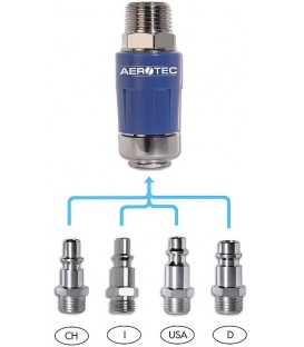 Raccord rapide de sécurité Aerotec EASY SAVE PRO douille 6 mm