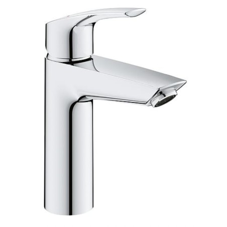 Mitigeur de lavabo Grohe Eurosmart M-Size, déport 121 mm, chromé, avec écoulement Push-Open