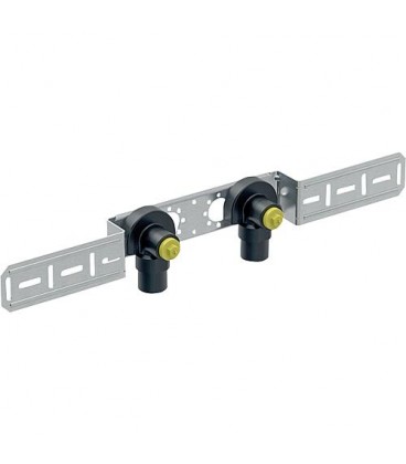 Raccord coudé 90° Mepla prémonté - isolation acoustique double - Rg d20-Rp 1/2