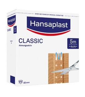 Pansement adhésif Hansaplast CLASSIC 5 m x 4 cm