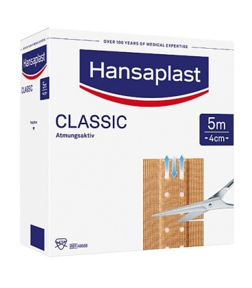 Pansement adhésif Hansaplast CLASSIC 5 m x 4 cm