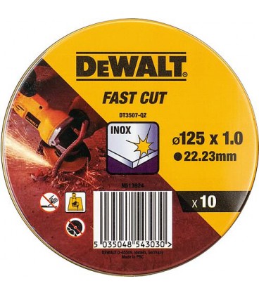 Disque de découpage DeWALT DT3507-QZ 125 x 1 x 22,23 mm