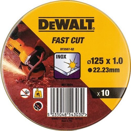 Disque de découpage DeWALT DT3507-QZ 125 x 1 x 22,23 mm