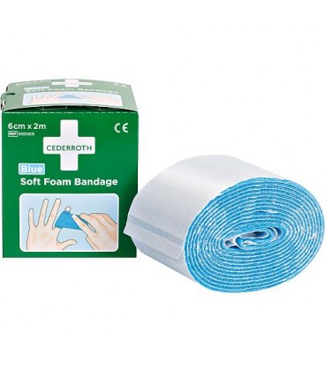 Bande adhésive Cederroth Soft Foam Bandage Blue 2 m, 1009711