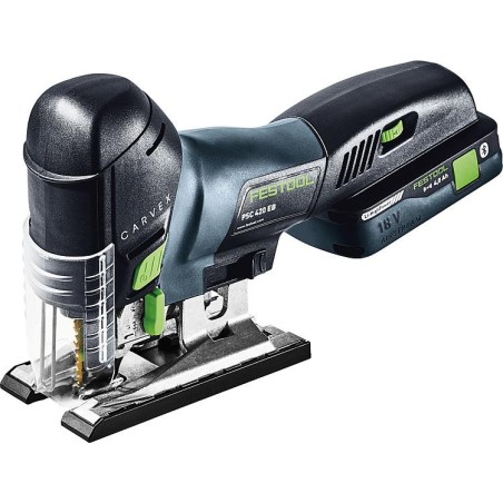 Scie sauteuse sans fil Festool 18V PSC 420 HPC 4,0 EBI-Plus avec 1x batterie 4,0 Ah et chargeur