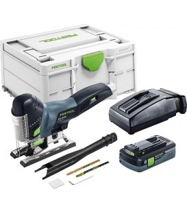 Scie sauteuse sans fil Festool 18V PSC 420 HPC 4,0 EBI-Plus avec 1x batterie 4,0 Ah et chargeur