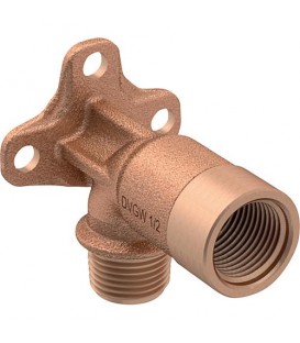 Cornière de raccordement 90° (IGxAG) DN15 (1/2") compatible MF L : 73 mm