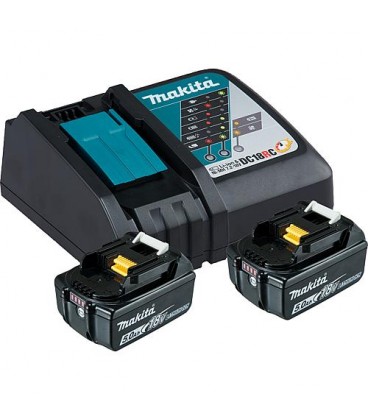 Kit Batteries MAKITA 18V avec 2x 5,0 Ah batteries et chargeur rapide