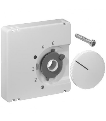 Set de couvercles pour thermostat d'ambiance, blanc pur mat, JZ-001.001