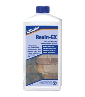 Gel dissolvant spécial LITHOFIN RESIN-EX, flacon de 1 l