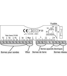 Regulation differentielle Delta Sol CS/2 avec 2 capteurs